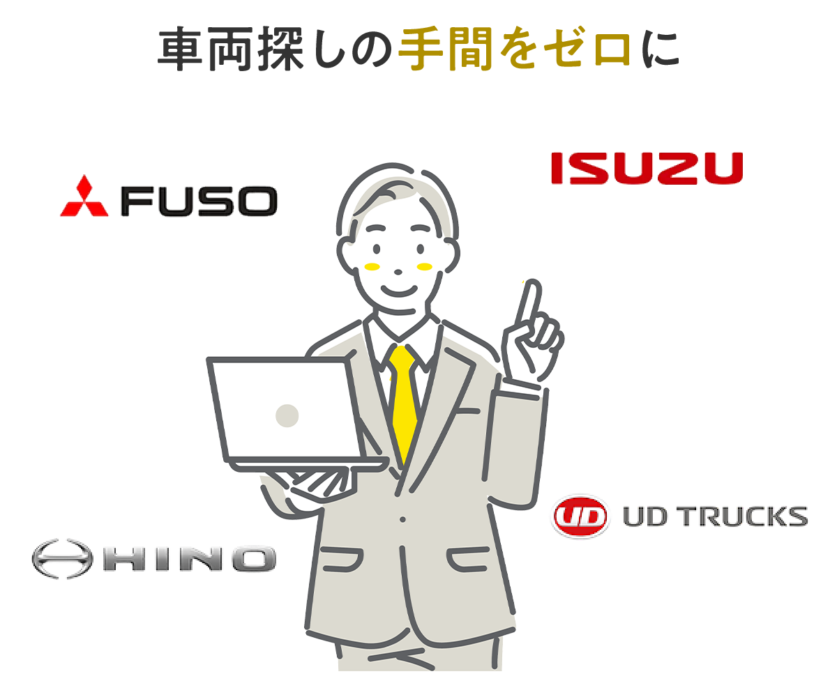 全メーカー・新古車・中古車のトラック車両イメージ