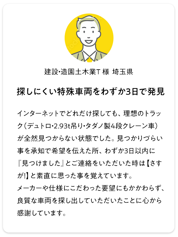 お客様の声1：スピーディーな審査と丁寧なサポートに満足