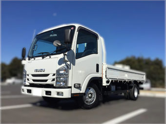 いすゞ トラック　エルフ（平ボディ） 標準ロング / 積載3,000kg / 2,990cc / 6MT