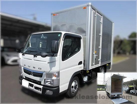 三菱ふそう トラック　キャンター（アルミバン） 標準10尺 / 垂直パワーゲート付 / 積載1,950kg / 2,990cc / 5MT